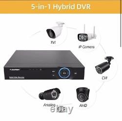 Système de caméra de sécurité CCTV HD 1080P Flouren Kit 4CH DVR extérieur à domicile IR