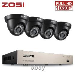 Système de caméra de sécurité CCTV ZOSI 1080P Surveillance domestique DVR Vision nocturne H. 265+