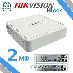 Système de caméra de sécurité CCTV extérieure Hikvision Home HD 1080P 4CH DVR IR NIGHT