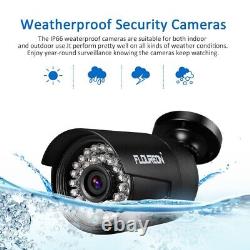 Système de caméra de sécurité Floureon 1080P HD CCTV Kit 3000TVL 8CH DVR Surveillance