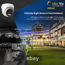 Système de caméra de sécurité HIKVISION 4K CCTV 8MP ColorVu Audio Mic Outdoor 4CH DVR
