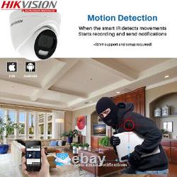 Système de caméra de sécurité Hikvision 1080P ColorVu 24/7 extérieur DVR 4CH 8CH Full HD