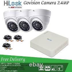Système de caméra de sécurité Hikvision CCTV HD 1080P avec enregistreur DVR et disque dur pour la maison en extérieur