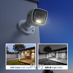 Système de caméra de sécurité à domicile ANNKE 3K couleur CCTV 5MP 8CH H.265+ DVR Enregistreur 24/7