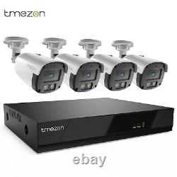 Système de caméra de sécurité de surveillance à domicile extérieur TMEZON CCTV 1080P DVR 4/8CH.