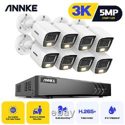 Système de caméra de sécurité domestique ANNKE UHD 5MP Color AcuSense CCTV 8CH DVR Recorder