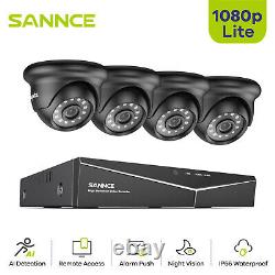 Système de caméra de sécurité extérieure SANNCE 2MP CCTV 1080P Lite 8CH 5IN1 DVR Recorder