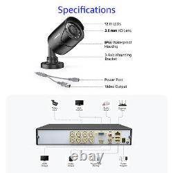 Système de caméra de surveillance ANNKE 1080P 5MP Lite 8CH H.265+ DVR Détection de personne / véhicule