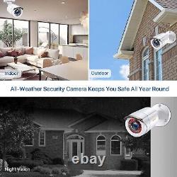 Système de caméra de surveillance CCTV Anlapus extérieure 1080P HD 8CH DVR avec disque dur de 1 To extérieur