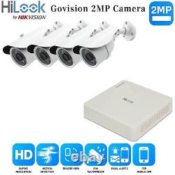 Système de caméra de vidéosurveillance Hikvision HD 1080P DVR Kit de sécurité extérieur pour la maison/bureau au Royaume-Uni