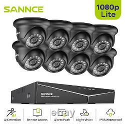Système de caméra de vidéosurveillance SANNCE 1080P 4 8CH 5IN1 H. 264+ DVR Vision nocturne Sécurité domestique