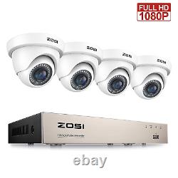 Système de caméra de vidéosurveillance ZOSI 1080P 8CH 16CH DVR Sécurité à domicile Vision nocturne extérieure IR