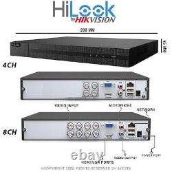 Système de sécurité Hikvision Hilook Colourvu 5mp Cctv Hd Audio MIC Dvr Cameras Kit