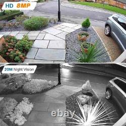 Système de sécurité de caméra Longse 8MP CCTV 4K DVR 3TB Turbo HD pour maison en extérieur au Royaume-Uni