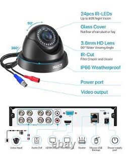 Système de sécurité de surveillance à domicile ZOSI CCTV 3000TVL Caméra 1080P 8CH DVR 1T Dome