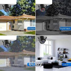 Système de sécurité domestique ZOSI avec caméra CCTV Full HD 1080P, DVR 8CH et vision nocturne infrarouge.