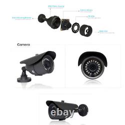 Système de sécurité extérieur Hikvision 4CH 5MP CCTV avec kit de caméra DVR et disque dur pour la maison au Royaume-Uni