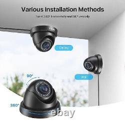 Système de surveillance vidéo DVR ZOSI (CCTV) 8MN-418B4S-00-UK 8 canaux 4 caméras