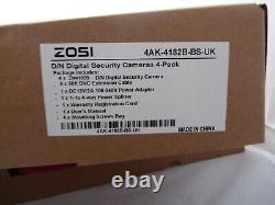 Système de surveillance vidéo DVR ZOSI (CCTV) 8MN-418B4S-00-UK 8 canaux 4 caméras