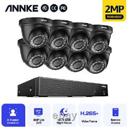 Système de vidéosurveillance ANNKE 1080P 2MP Caméra de sécurité 8CH 5MP Lite DVR Détection humaine IA