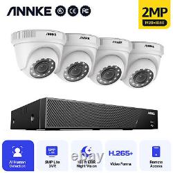 Système de vidéosurveillance ANNKE 1080P, caméra de sécurité 2MP, DVR 8CH 5MP Lite 5IN1, enregistrement 24/7.
