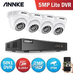 Système de vidéosurveillance ANNKE 2MP 5MP Lite DVR 8 16CH Vision nocturne Caméra de sécurité domestique en dôme