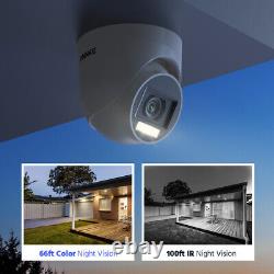 Système de vidéosurveillance ANNKE 5MP avec caméra de sécurité vision nocturne en couleur et audio intégré, DVR 8CH H. 265+