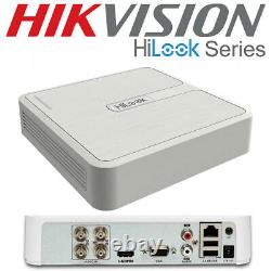 Système de vidéosurveillance HIKVISION 4 canaux DVR 4x HD 1080P Caméras Dôme pour l'extérieur et l'intérieur avec Disque Dur HDD UK