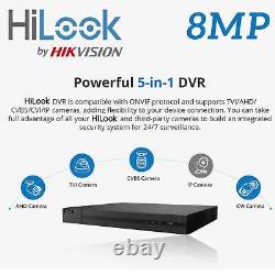 Système de vidéosurveillance HIKVISION 8MP COLORVU UHD 8MP DVR 4K Kit de caméras extérieures COLORVu 24/7