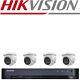 Système De Vidéosurveillance Hikvision 4k 8mp Dvr, Caméra Dôme Extérieure Avec Vision Nocturne, Kit Complet Uhd.