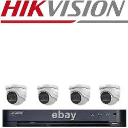 Système de vidéosurveillance Hikvision 4k 8mp DVR, caméra dôme extérieure avec vision nocturne, kit complet UHD.