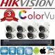 Système De Vidéosurveillance Hikvision Cctv 4k 8mp Dvr 5mp Ds-2ce72hft-f Ip67 Colorvu Vision Nocturne Uk