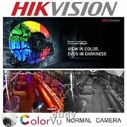 Système de vidéosurveillance Hikvision Cctv 4k 8mp Dvr 5mp Ds-2ce72hft-f Ip67 Colorvu Vision nocturne UK