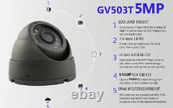 Système de vidéosurveillance Hikvision Hilook 5mp 4ch Dvr Full Hd avec caméras dôme vision nocturne 20m