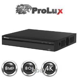 Technologie Prolux Pxd-5208an-4kl-x/8p Enregistreur Vidéo Numérique Dvr Pro Série Poc