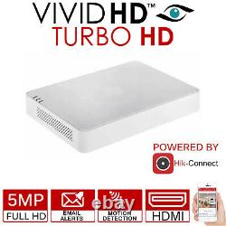 VIVID Hd 5mp Dvr Video Recorder Cctv Security Hdmi 1080p Ahd Tvi CVI Royaume-uni