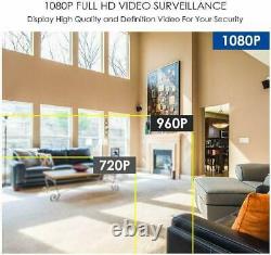 Zosi 1080p Hd 8ch Dvr Video Recorder 1tb Remote Pour La Sécurité À Domicile Caméra Cctv Uk
