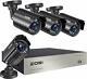 Zosi 1080p Home Security Système De Caméra Cctv, 8ch H. 265+ Dvr Recorder, 4x Hd Cams