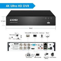 Zosi 4k Cctv System 8mp H. 265+ Dvr Recorder Outdoor Home Security Camera Kit Uhd
