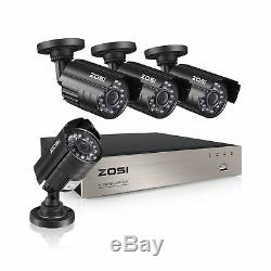 Zosi 8 Canaux Hd-tvi 1080n / 720p Enregistreur Système De Sécurité Vidéo Dvr Avec 4 X H